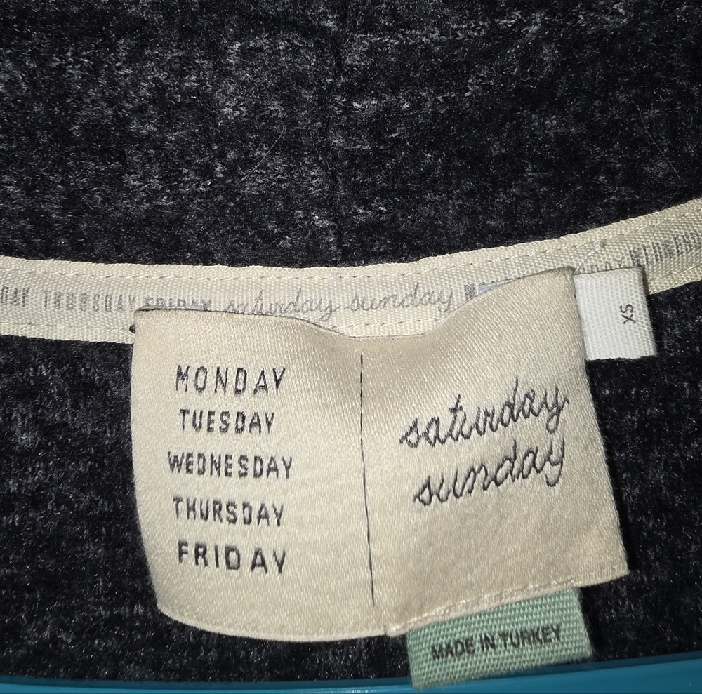 Anthropologie SATURDAY SUNDAY charcoal Cardigan